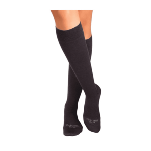 Sosete compresive lungi 3/4 din Bumbac Mercerizat - 36-38 EU - Antracit imagine