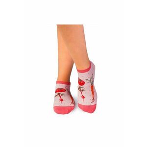 Sosete scurte bumbac organic Fine Cotton Veggie roz pal imagine