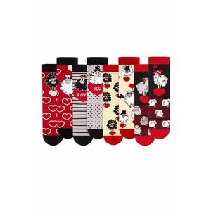 Set 4 perechi de sosete bumbac Arty Socks Oita Indragostita in cutie cadou imagine