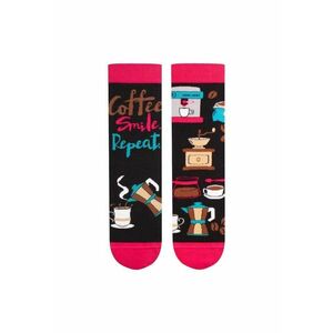 Sosete bumbac Arty Socks Coffee negru magenta imagine