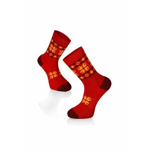Sosete bumbac - Active Lifestyle Socks ETHNO Red imagine