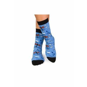 Sosete bumbac Fine Cotton Sealife Libelula Albastru imagine