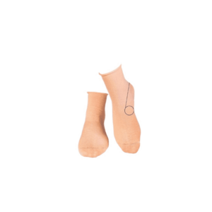 Sosete din in si bumbac LINEN SNEAKER SOCKS coral imagine