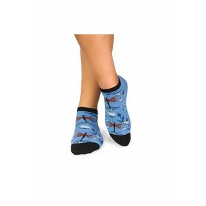 Sosete scurte bumbac Fine Cotton Sealife Libelula Albastru imagine