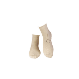 Sosete din in si bumbac LINEN SNEAKER SOCKS Ecru imagine