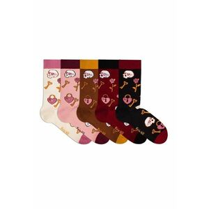 Sosete bumbac LUXURY BOX 5 Colour Cotton VALENTINE'S DAY 5 buc imagine