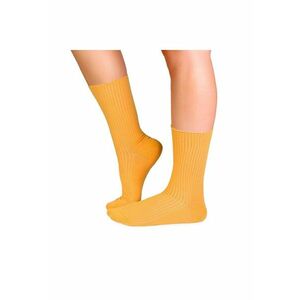 Sosete bumbac lungi fara elastic Yellow imagine