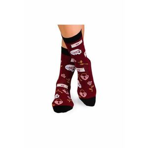 Sosete bumbac Colour Cotton Socks ST VALENTINE'S DAY Bordeaux imagine