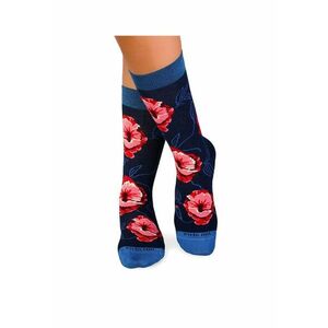 Sosete bambus FINE BAMBOO Flowers DARK BLUE imagine