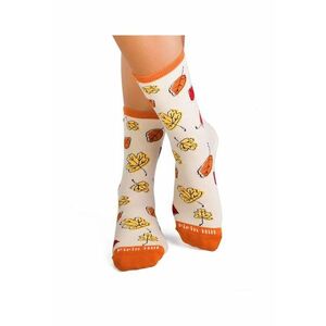 Sosete bumbac organic - COLOUR COTTON AUTUMN LEAVES Ecru imagine