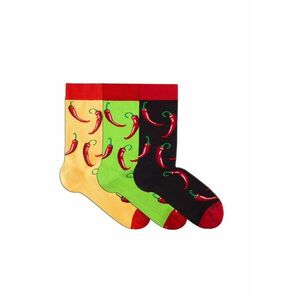 Sosete bumbac organic BOX 3 COLOUR COTTON MEXICO CHILI PEPPER imagine