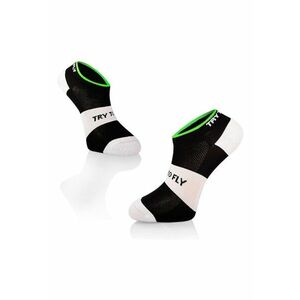 Sosete scurte pentru ciclism CYCLING SNEAKER SOCKS Meryl® Skinlife Black-White imagine