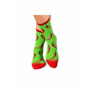 Sosete bumbac organic COLOUR COTTON MEXICO CHILI PEPPER Green imagine