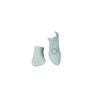 Sosete scurte din in si bumbac LINEN SNEAKER SOCKS Pale Blue imagine