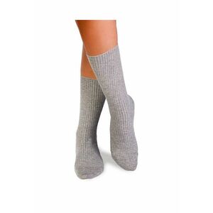 Sosete bumbac lungi fara elastic Grey imagine