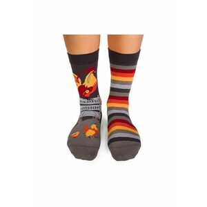 Sosete bumbac organic ARTY SOCKS Cocos GRI imagine