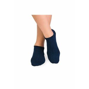 Sosete scurte din in si bumbac - LINEN SNEAKER SOCKS Albastru inchis imagine