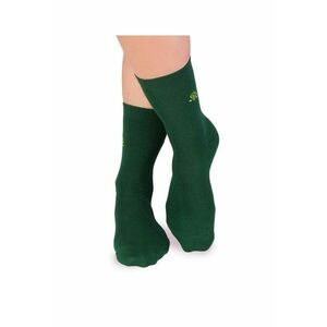 Sosete bumbac organic 98% COTTON RICH Verde inchis imagine