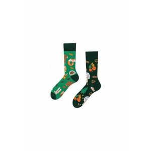 Sosete lungi barbatesti - Imprimeu cu animale de padure - Multicolor imagine