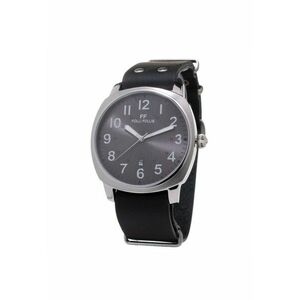 Ceas Barbati - quartz - inox - 40mm - curea piele naturale imagine