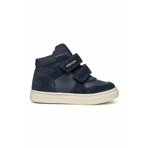 Pantofi sport din piele cu garnituri din plasa - Albastru ultramarin imagine