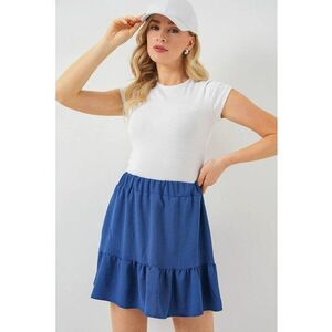 Fusta mini HiCCUP - albastru - poliester-elastan imagine