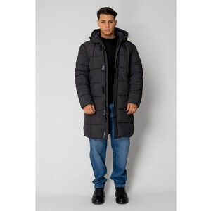 Geaca lunga cu fermoar Grey Anthracite I 18688 - Gri imagine