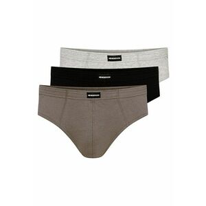 Chiloti barbati Classic set de 3 perechi negru - grafit XXL - Multicolor imagine