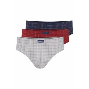 Chiloti barbati Classic set de 3 perechi rosu - gri - bleumarin XXL - Multicolor imagine