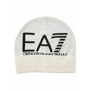 Caciula EA7 Visibility Beanie Bej Negru S INTL imagine