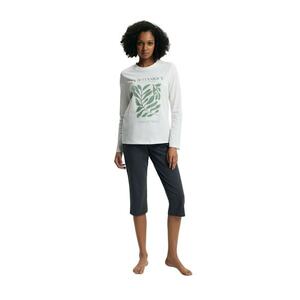 Pijama dama Danna - Bumbac - Alb imagine