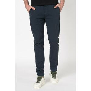 Pantaloni chino slim fit cu croiala conica - Gri carbune imagine