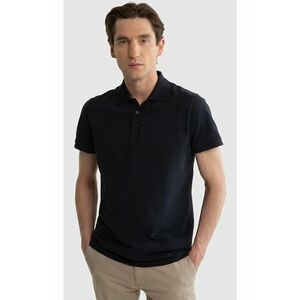 Tricou polo barbati model 403 - bumbac - negru - design casual imagine