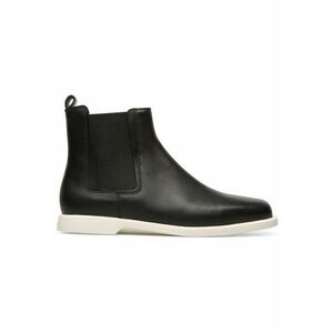 Ghete Chelsea de piele Juddie 787 - Negru imagine