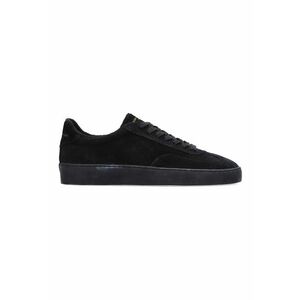 Pantofi sport low-cut de piele intoarsa - Negru imagine