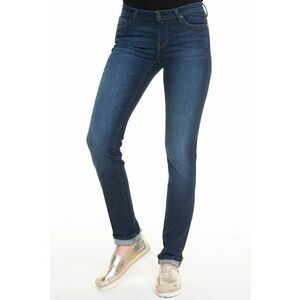 Blugi skinny cu aspect decolorat - Bleumarin imagine