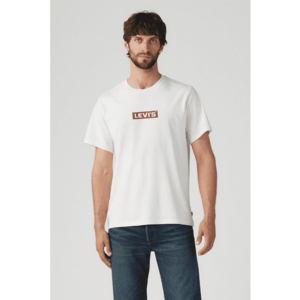 Tricou cu imprimeu logo - Rosu/Alb optic imagine