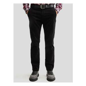 Pantaloni chino cu croiala dreapta Trevis - Negru imagine