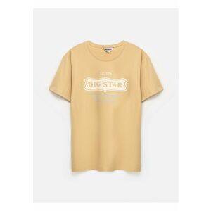 Tricou cu print si maneci cazute imagine