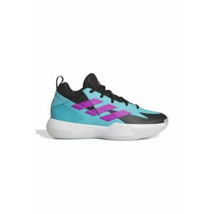 Pantofi mid-cut Cross Em Up pentru baschet - Negru/Violet deschis/Turcoaz imagine