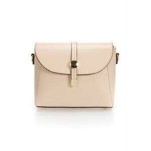 Geanta crossbody din piele cu bareta detasabila - Piersica imagine