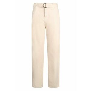 Pantaloni cu talie inalta si o curea - Bej deschis imagine