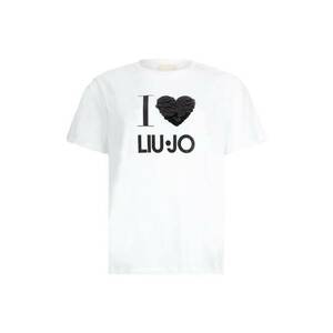 Tricou din bumbac cu decoratii - Alb murdar imagine