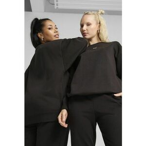Bluza de trening supradimensionata cu maneci cazute Essentials - Negru imagine