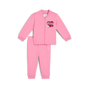 Trening cu fermoar si imprimeu Hello Kitty - Alb/Roz zmeuriu/Roz pastel imagine