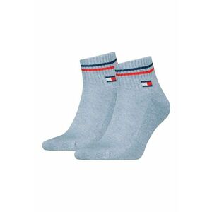 Set de sosete scurte unisex - striate - 2 perechi - Albastru glaciar imagine