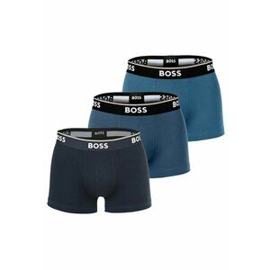 Set de boxeri cu logo Power - 3 perechi - Albastru imagine