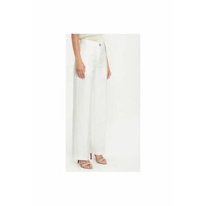 Pantaloni dama - 304573835 - Viscoza - Bej - Bej imagine