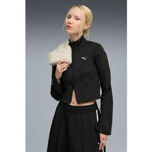 Jacheta crop slim-fit - Negru imagine