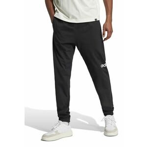 Pantaloni de trening cu logo si snur ajustabil - Alb/Negru imagine